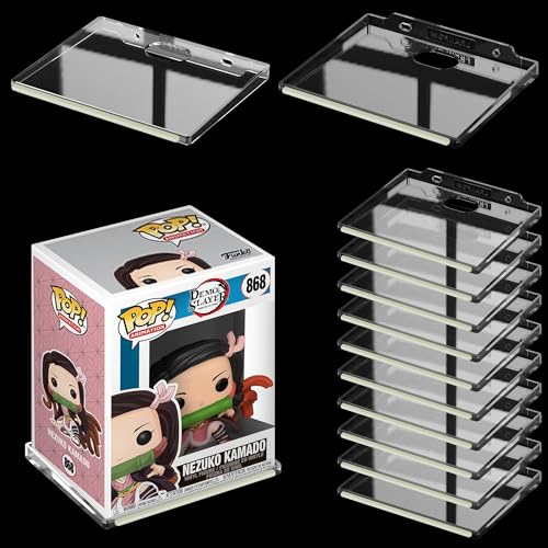 LRANFOW Wall Display Shelves for Funko Pop Anime Figure, Display Ledges with Glow in The Dark Strips, Collector Shelves for Action Figures Game Room, Mini Collectibles Shelves Holds up to 2 lb (12 pack clear) - Image 1