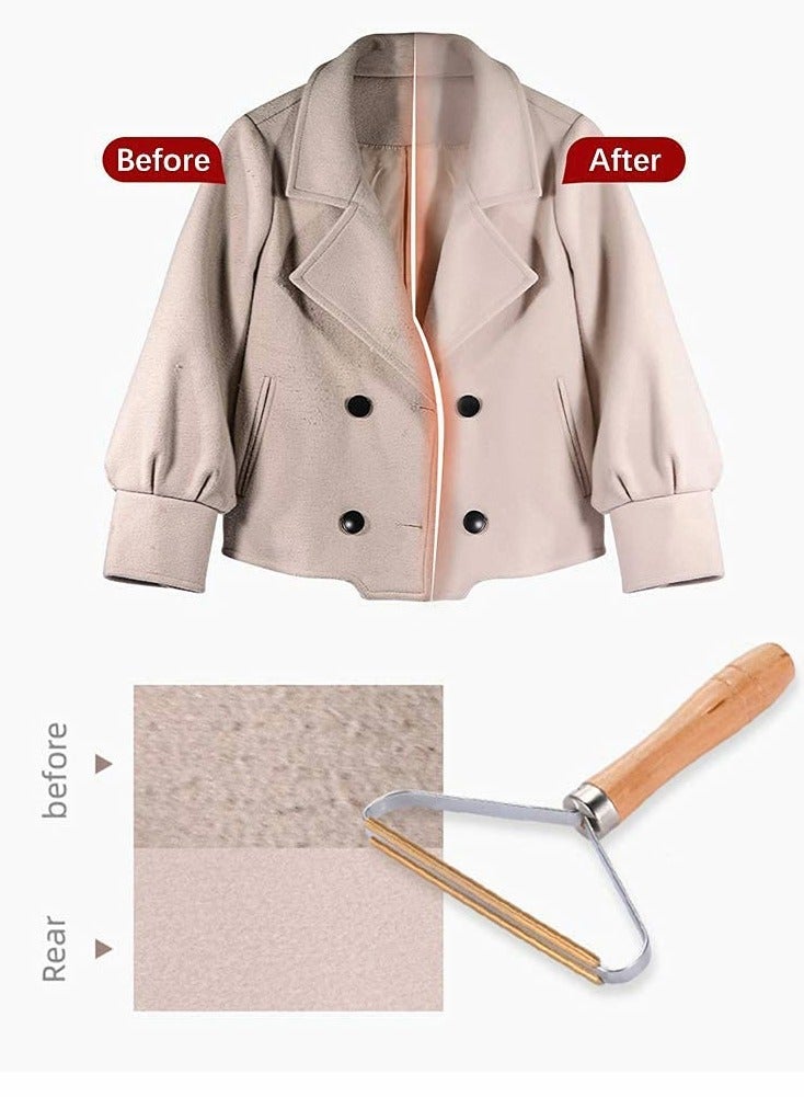 Excefore Portable Lint Remover, Lint Roller Clothes Fuzz Shaver, Manual Brush Scratch Cut Shaver Tool - Image 3