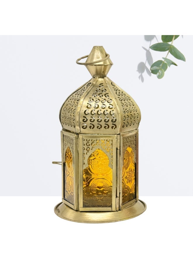 سوق ديزاينز مجموعة فوانيس من سوق ديزاينز - فوانيس شموع معدنية رمضانية لتزيين الطاولة والمنزل، فوانيس شموع للمجالس وزينة رمضان وديوالي، هدية صغيرة للأطفال لتزيين المنزل - Image 2