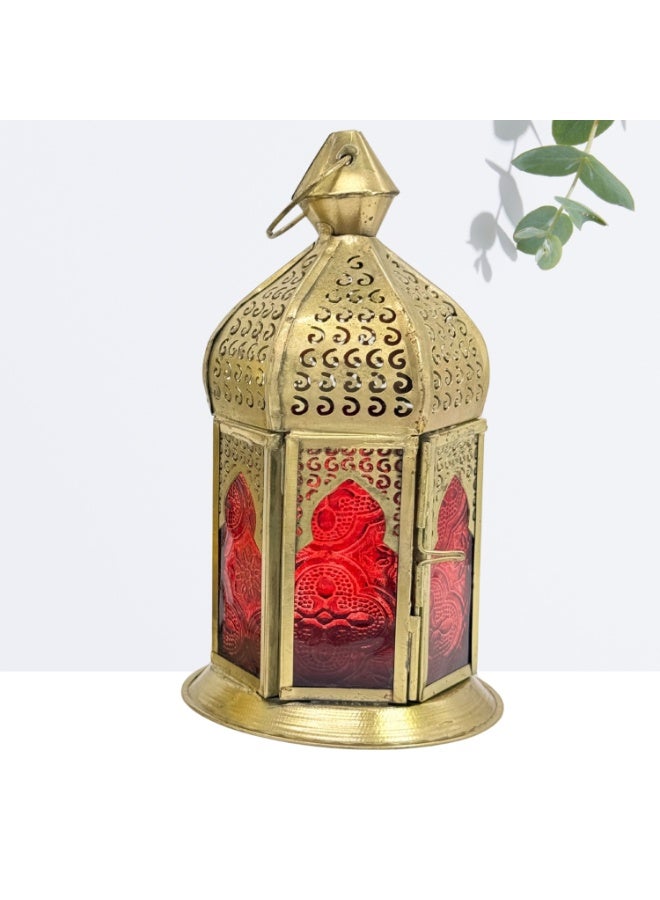 سوق ديزاينز مجموعة فوانيس من سوق ديزاينز - فوانيس شموع معدنية رمضانية لتزيين الطاولة والمنزل، فوانيس شموع للمجالس وزينة رمضان وديوالي، هدية صغيرة للأطفال لتزيين المنزل - Image 5