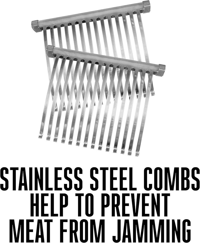 Weston Weston Manual Support Beef Jerky Slicer Quick and Easy Operation For Cuts Up To 5 Wide x 125 Thick Durable Aluminum Construction Stainless Steel Blades Charcoal Gray 073801WA  - Image 5