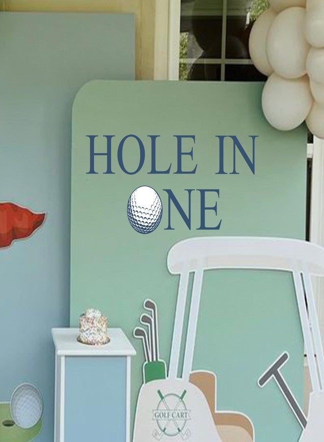 Capiont Golf Wall Decal - Golf Theme First Birthday Party Decoration,1st Birthday Party Decoration for Boys,Balloon Arch Decal,Photo Background Props (Golf Decal Blue) - Image 5