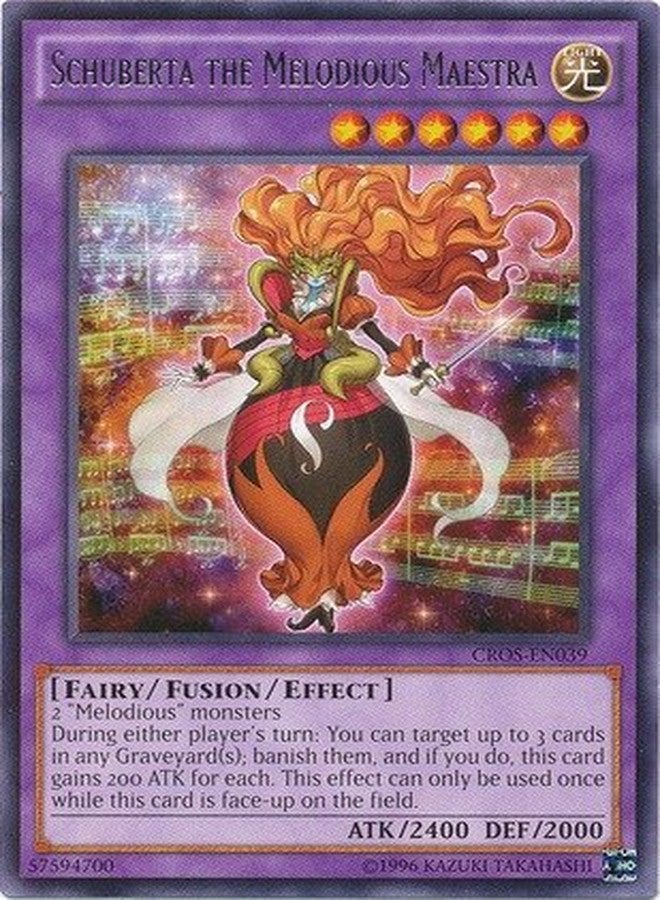 YU-GI-OH! - Schuberta The Melodious Maestra (CROS-EN039) - Crossed Souls - Unlimited Edition - Rare