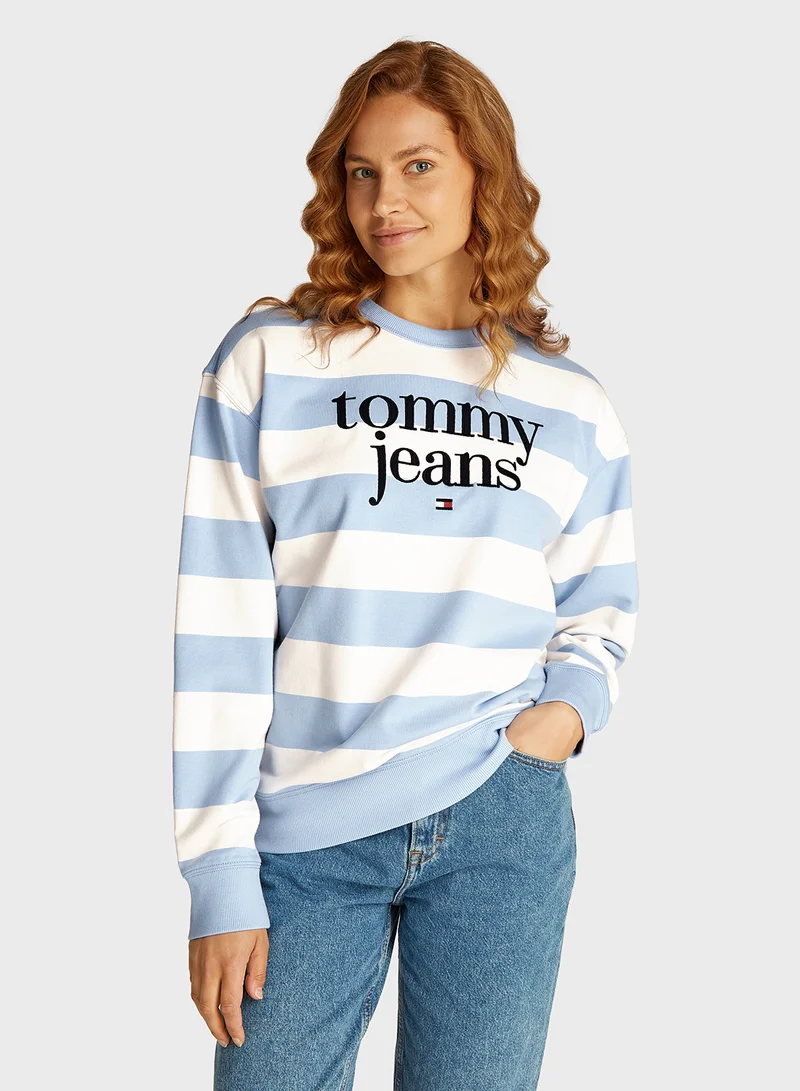 TOMMY JEANS Striped Sweatshirt