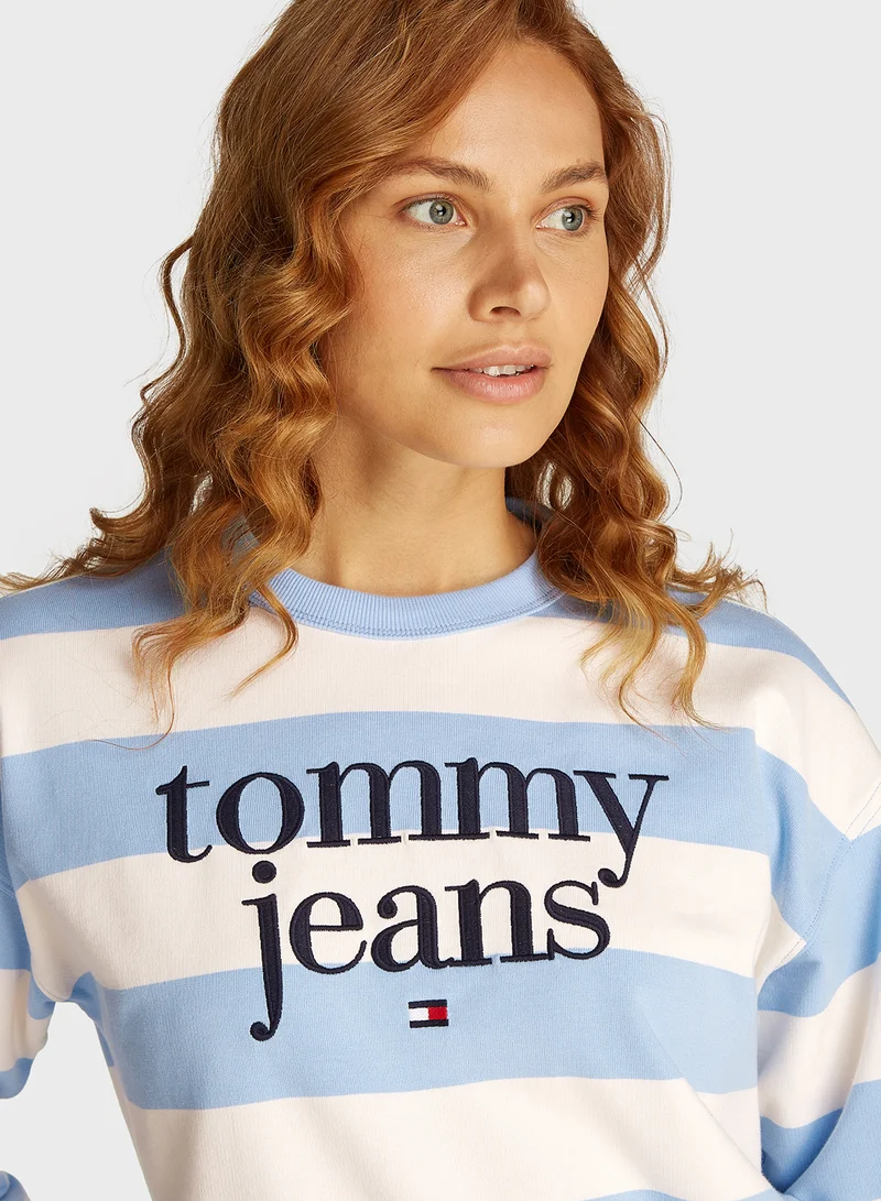 TOMMY JEANS Striped Sweatshirt