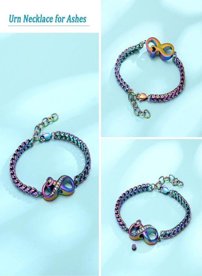 Hearbeingt Infinity Cremation Bracelet for Ashes Cremation Jewelry for Women Men Memorial Bracelet Ash Holder Keepsake Jewelry of Loved Ones Pet with Fill Tool - Image 3