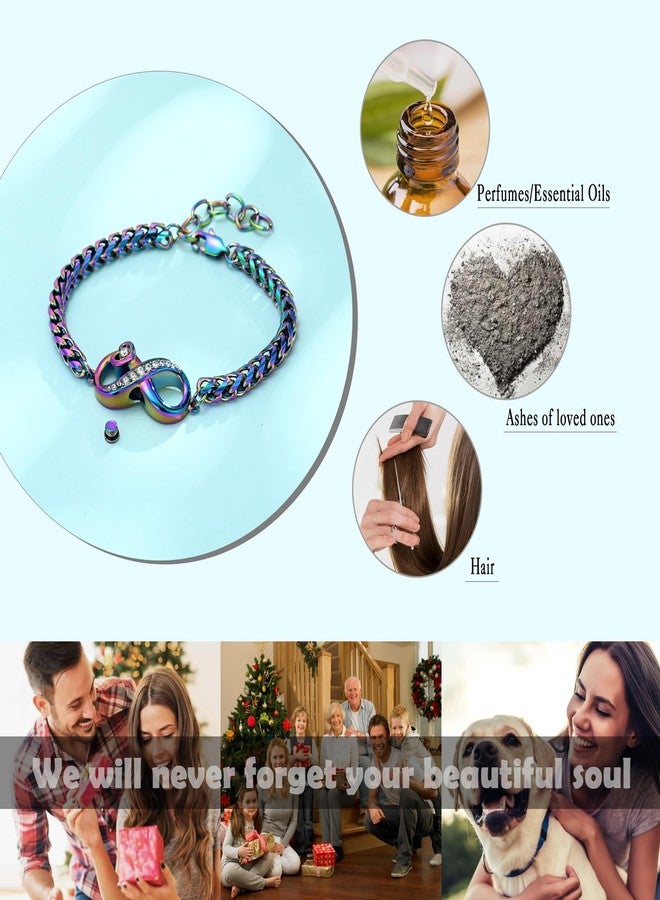 Hearbeingt Infinity Cremation Bracelet for Ashes Cremation Jewelry for Women Men Memorial Bracelet Ash Holder Keepsake Jewelry of Loved Ones Pet with Fill Tool - Image 5