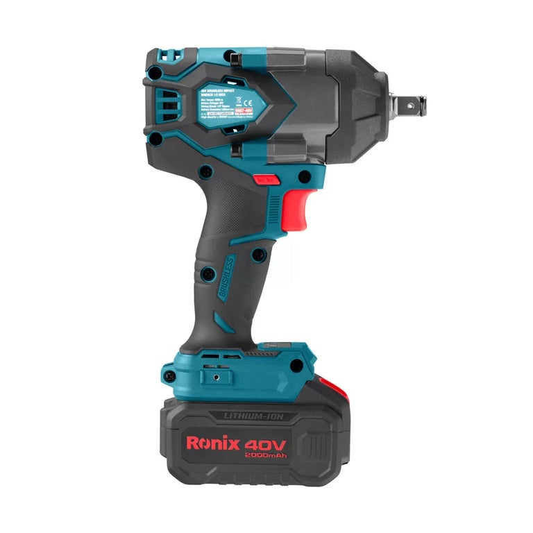 RONIX 40V Brushless Cordless impact wrench kit 1/2 inch 800N m - Model 8907-40V - Image 4