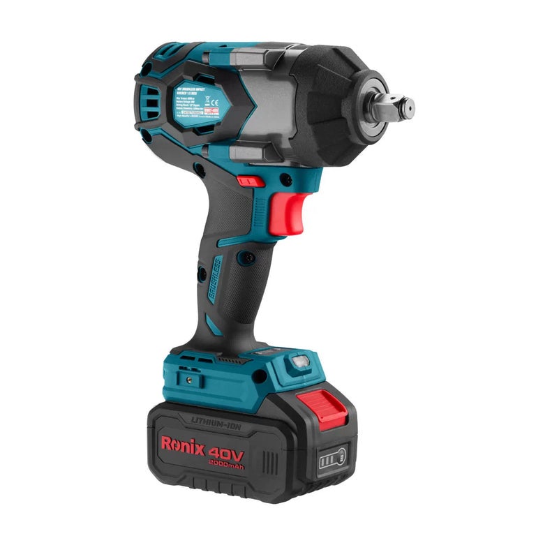 RONIX 40V Brushless Cordless impact wrench kit 1/2 inch 800N m - Model 8907-40V - Image 2