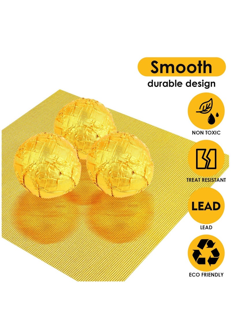 Captaintech Foil Candy Wrappers, 300 Pieces 4x4 inches Golden Aluminium Foil Candy Wrappers Square Chocolate Molds Sugar Tin Foil Wrappers for DIY Candy Chocolate Packaging by Party Wedding Birthday - Image 3