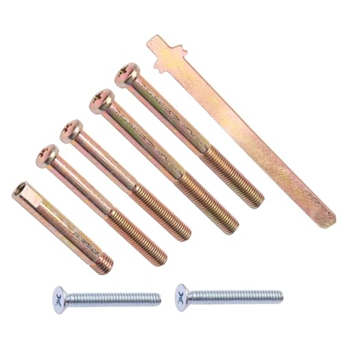 Dsyboko 02007 Thick Door Kit for Schlage BE365 BE469 and Various Electronic Deadbolts Models Door Extension kit Includes Extended Screws and Tailpiece for Installation on Doors 2 and Thicker - Image 1
