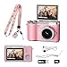 HEYMAO Kids Camera4K Digital Camera for Photography48MP 1080P HD Video Selfie Camerawith 180 Flip Screen Flashwith 32GB SD Cardfor Starter Kid Children Teen Student Girl BoyPink - Image 3