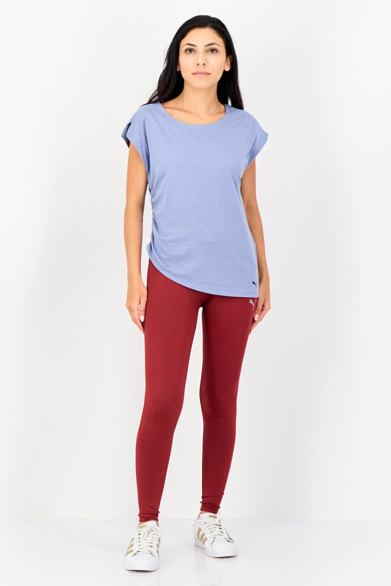 PUMA Women Sportswear Fit Short Sleeve Outdoor Top, Light Blue - Image 3