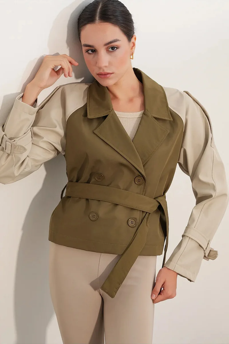 بيغ دارت BDART Short Belted Trench Coat