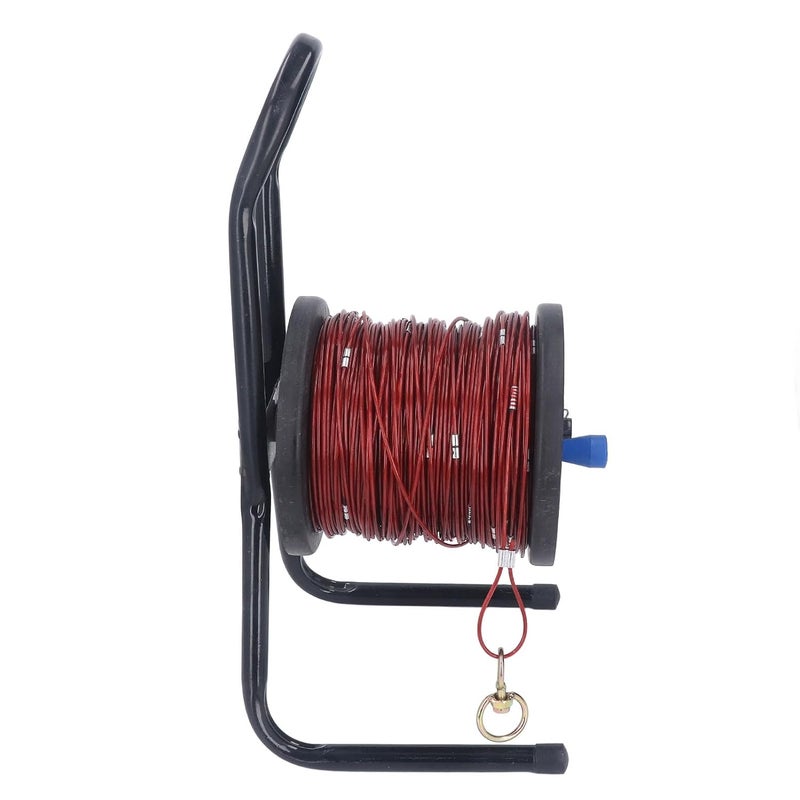 100M Steel Wire Measuring Rope with Clear Scale Portable Hand Operated for Survey Engineering - Image 3