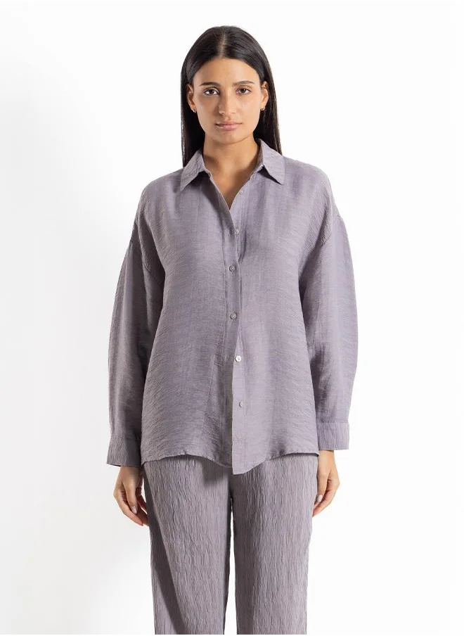 SHAPES DETAILED SHIRT SET