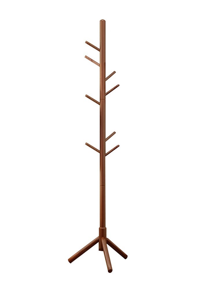 MileMelo Vintage Coat Rack Freestanding Wooden 8 Hanger Clothing Rack,Standing Hat Rack Coat Hanger For Entryway 168*46cm (Tectorial Membrane)  - Image 1