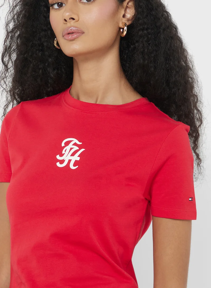 TOMMY HILFIGER Crew Neck Logo T-Shirt