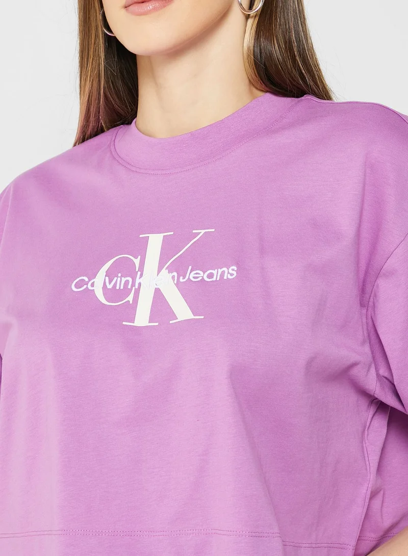 Calvin Klein Jeans Monogram Crop T-Shirt