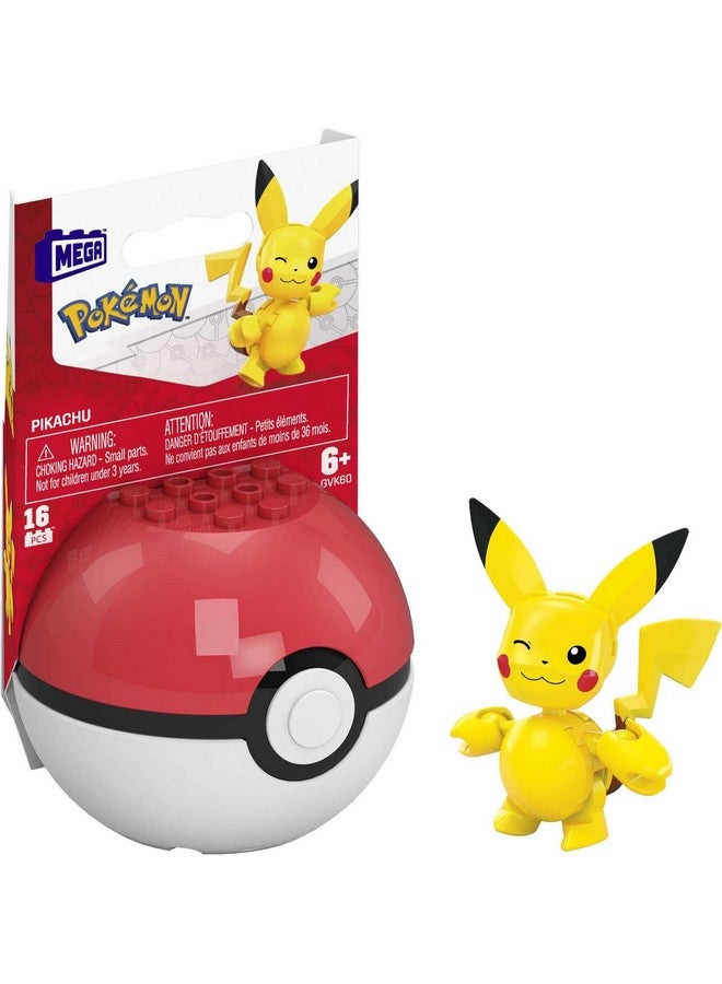 Mega Brands مجموعة بناء ميغا كونستركس بوكيمون بيكاتشو، ألعاب بناء للأطفال (GVK60) - Image 1
