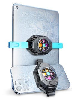 KASTWAVE Semiconductor Cooler, Heat Sink with Colorful Lights and Back Clip, for Mobile Gaming, Live Streaming, Outdoor Vlog, Car Driving, for ipad/ Tablet/ Phone Gaming Cooling Case  - Image 1