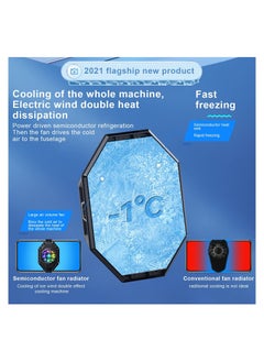 KASTWAVE Semiconductor Cooler, Heat Sink with Colorful Lights and Back Clip, for Mobile Gaming, Live Streaming, Outdoor Vlog, Car Driving, for ipad/ Tablet/ Phone Gaming Cooling Case  - Image 4
