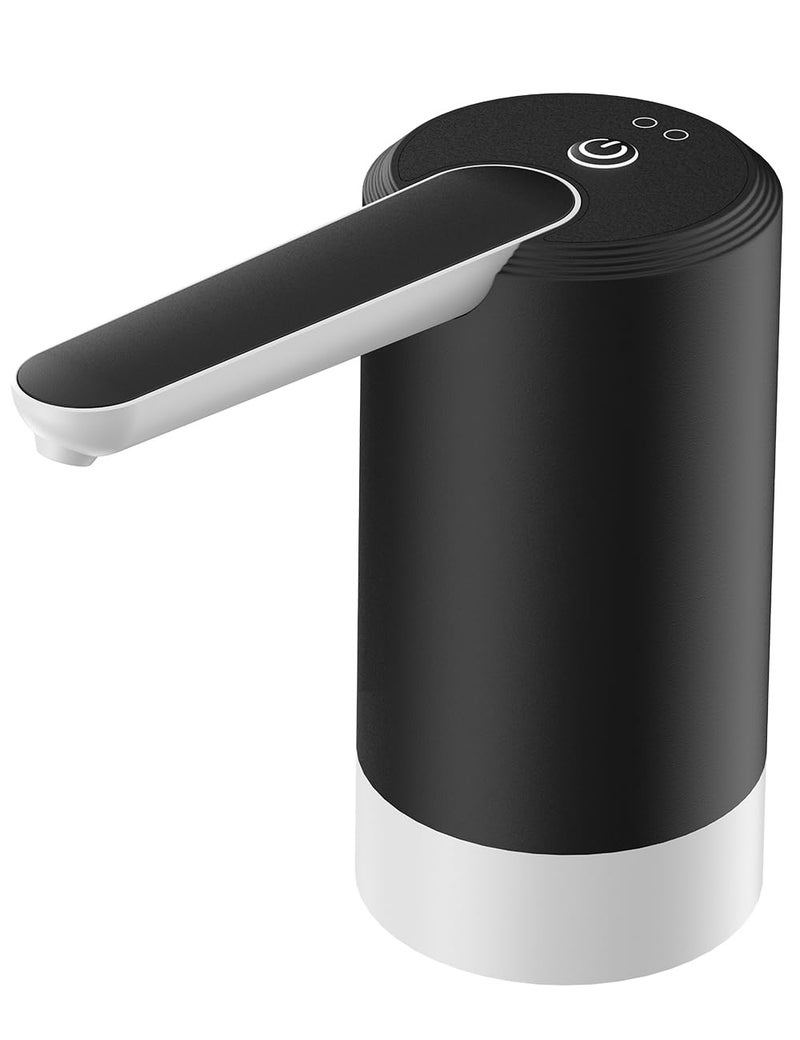 COSTAR Portable Water Dispenser Pump for 20 Litre Bottle, Mini Water Pump with Removable Spout, USB Rechargeable Water Dispenser for Home with Low Noise | High Efficiency (Kingfisher 4), Black - Image 1