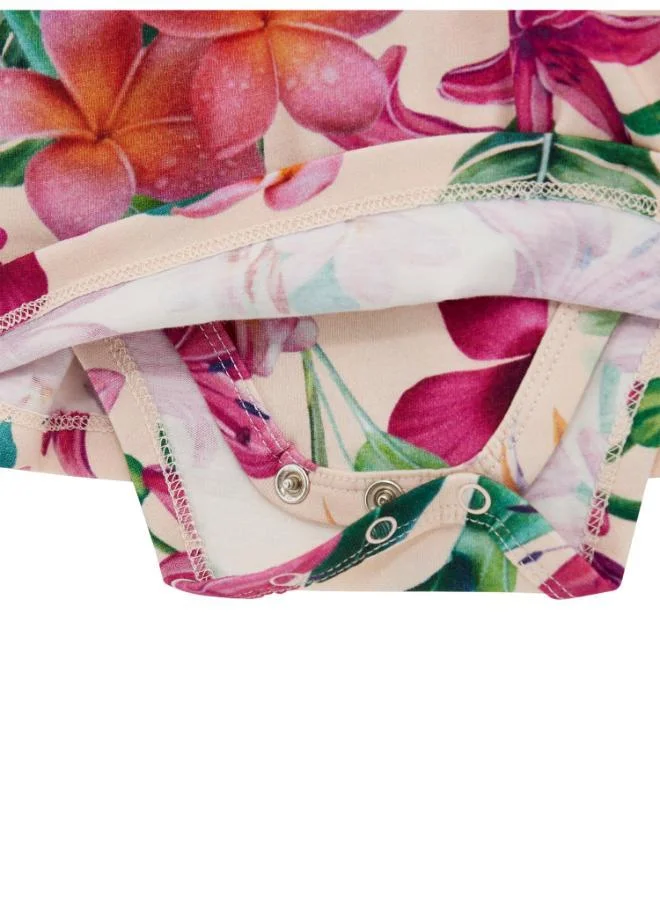 GUESS Floral Print Romper Dress