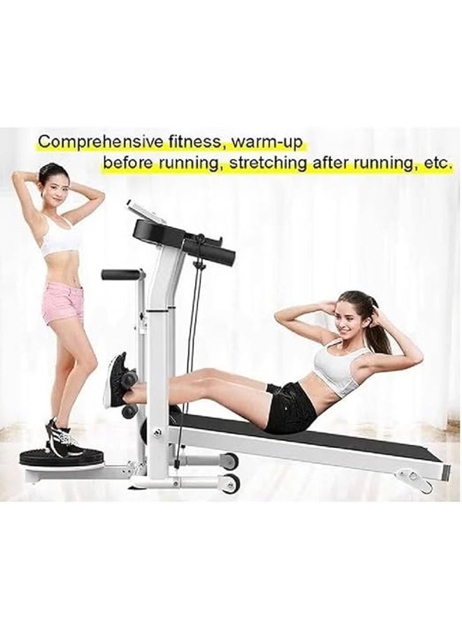 NKX 3 in 1 Folding Treadmill 150KG Load Capacity Ultra Quiet Home Fitness Equipment with Running Twisting and Sit Up Functions - Image 3