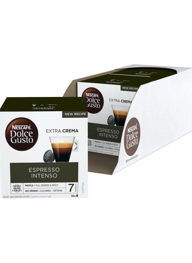 Nescafé Nescafe Dolce Gusto Espresso Intenso Coffee ( 48 Capsules) Pack Of 3 - Image 2