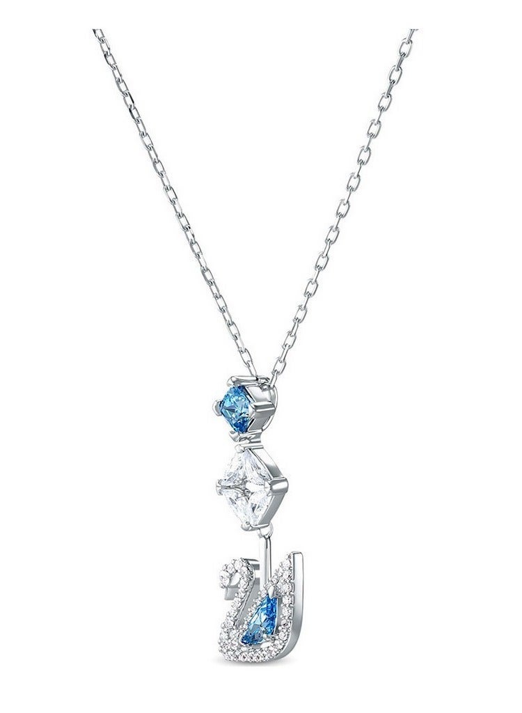 Swaroop Designer Women's Dazzling Swan Collection Necklace Blue 5530625 - Image 2