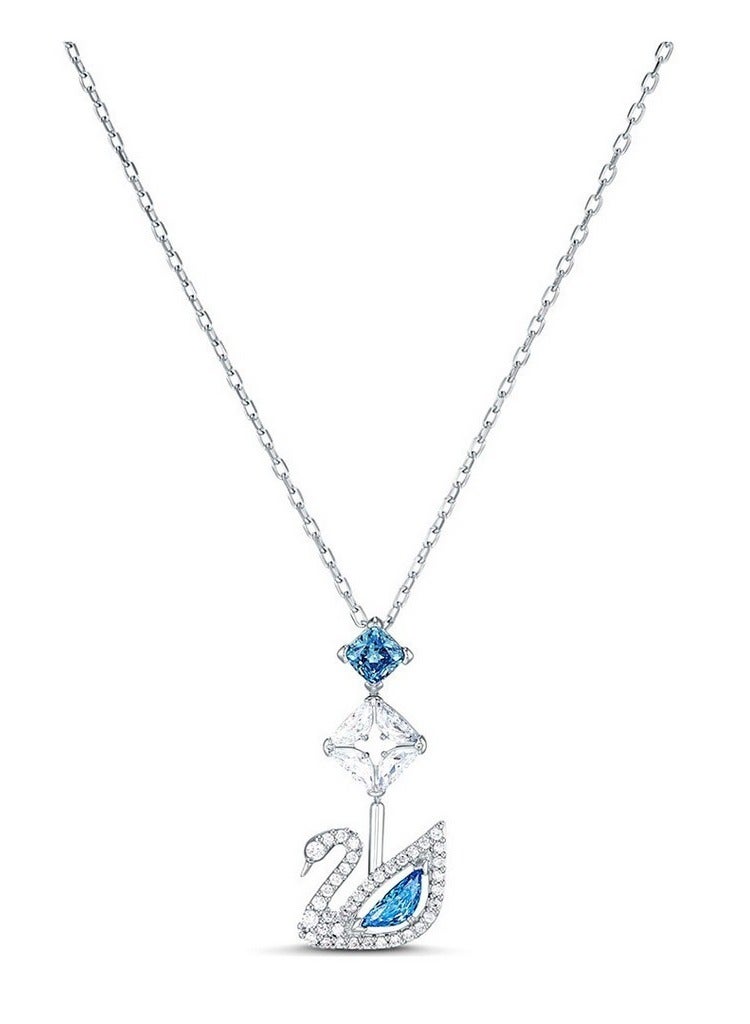 Swaroop Designer Women's Dazzling Swan Collection Necklace Blue 5530625 - Image 1