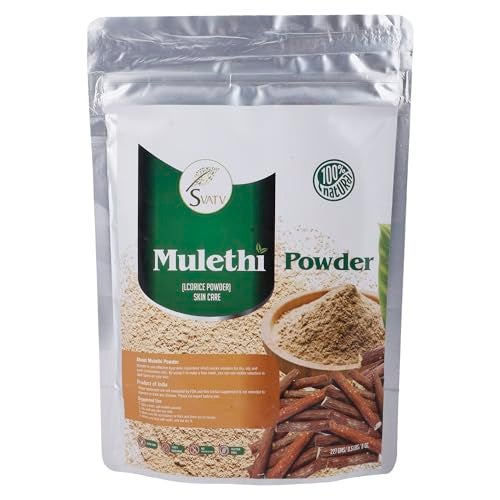 SVATV Licorice Powder | Pure Glycyrrhiza glabra | Mulethi | Yashtimadhu - Size - 227 Grams Half Pound - Image 2