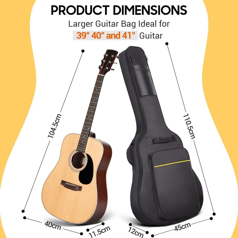 Megarya Acoustic Guitar Bag Waterproof Guitar Case 40-41 Inch Gig Bag - Image 2