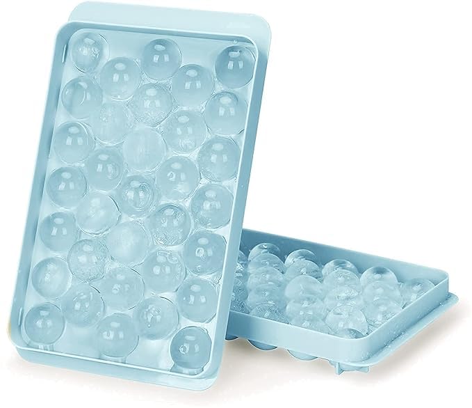 GNOLY GNOLY Reusable Flexible 33 Grid Round Ice Cube Mold Candy Mold Round Ice Cube Tray 33 Grid Mini Circle Making Sphere Ball Mold for Freezer Chilling Cocktail Whiskey Trays 2 - Image 3