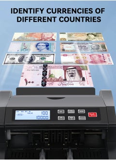 ULHYC Support multiple banknotes, UV/MG/MT/IR/DD detection banknote counter, add+batch/add+amount mode money counter, cash counter with LCD display  - Image 3