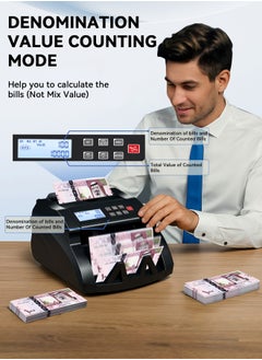 ULHYC Support multiple banknotes, UV/MG/MT/IR/DD detection banknote counter, add+batch/add+amount mode money counter, cash counter with LCD display  - Image 4