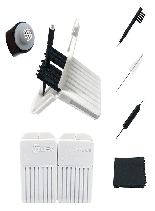 Anico NanoCare Wax Guards for Widex/Phonak/Unitron and Resound Hearing Aids with Cleaning Tools Kit and Carry Case-24Filters - Image 1