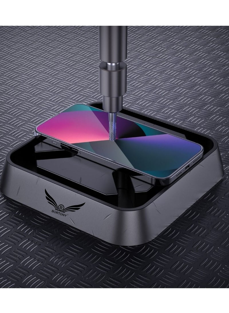 BORTONY Tempered Glass Screen Protector 14/13/13 Pro Film Full Coverage Edge to Edge Case Friendly 9D Screen Protector For Apple iPhone 14/13/13 Pro 6.1'' Clear/BLACK - Image 4