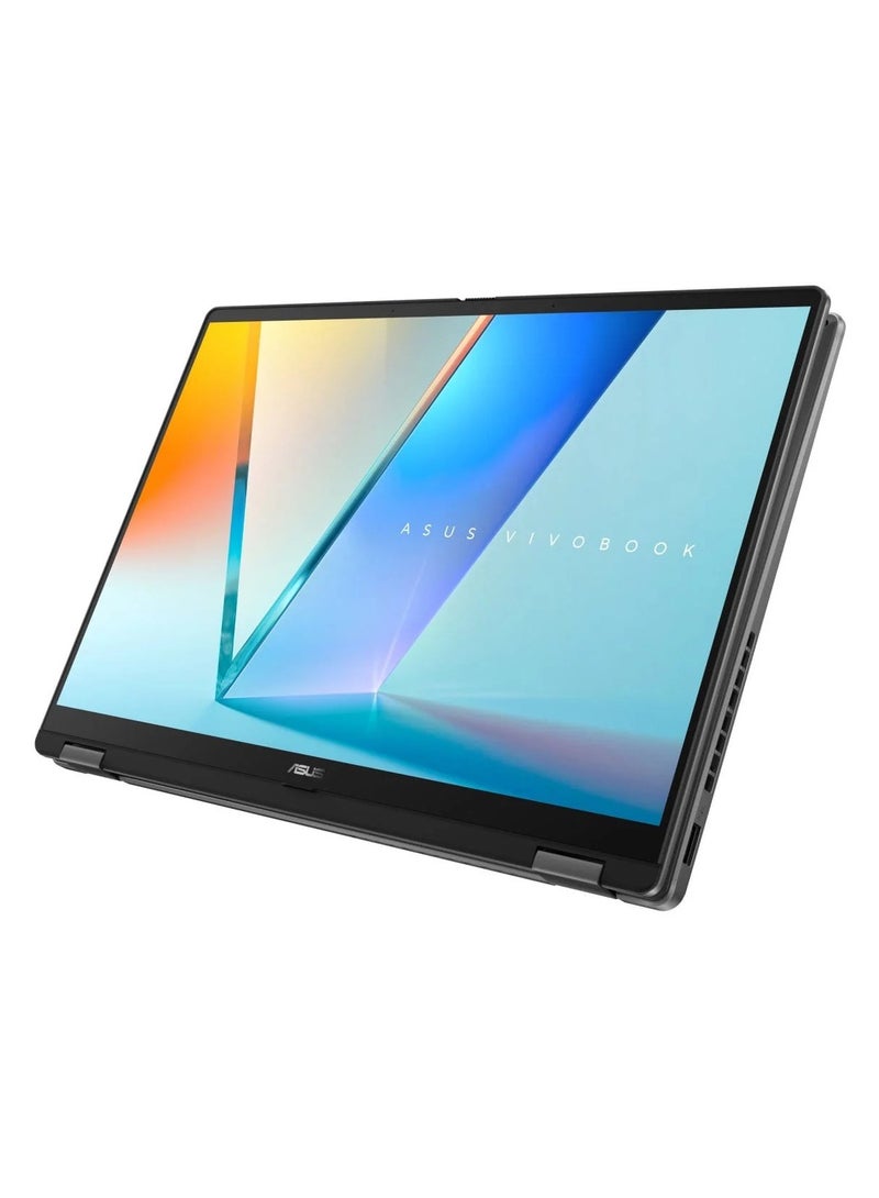 أسوس (نسخة مطورة) لابتوب فيفوبوك فليب 14 بوصة OLED 2 في 1 بشاشة تعمل باللمس (TP3407SA) مع معالج إنتل كور ألترا 7 256V، 16 جيجابايت ذاكرة LPDDR5X، 1 تيرابايت SSD PCIe 4.0، إصدار كوبايلوت+ PC EVO، ويندوز 11 هوم إنجليزي رمادي غير لامع - Image 4