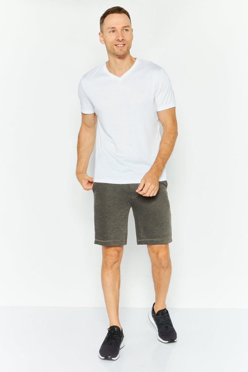 Champion Men Sportswear Fit Solid Outdoor Shorts, Stone Brown  - Image 2
