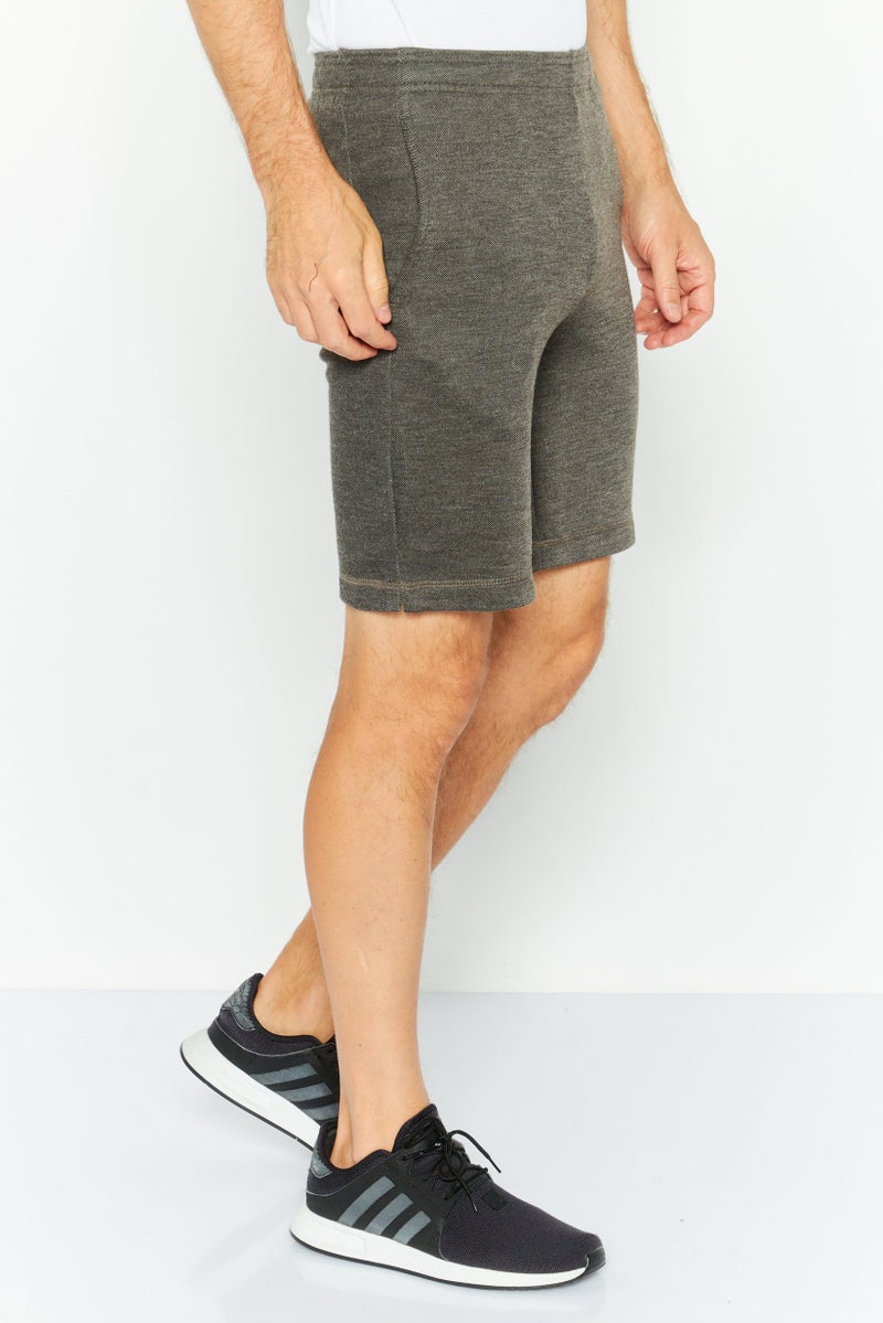Champion Men Sportswear Fit Solid Outdoor Shorts, Stone Brown  - Image 3
