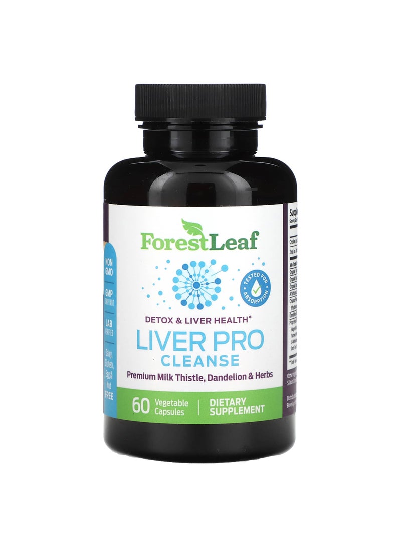 Liver Pro Cleanse, 60 Vegetable Capsules