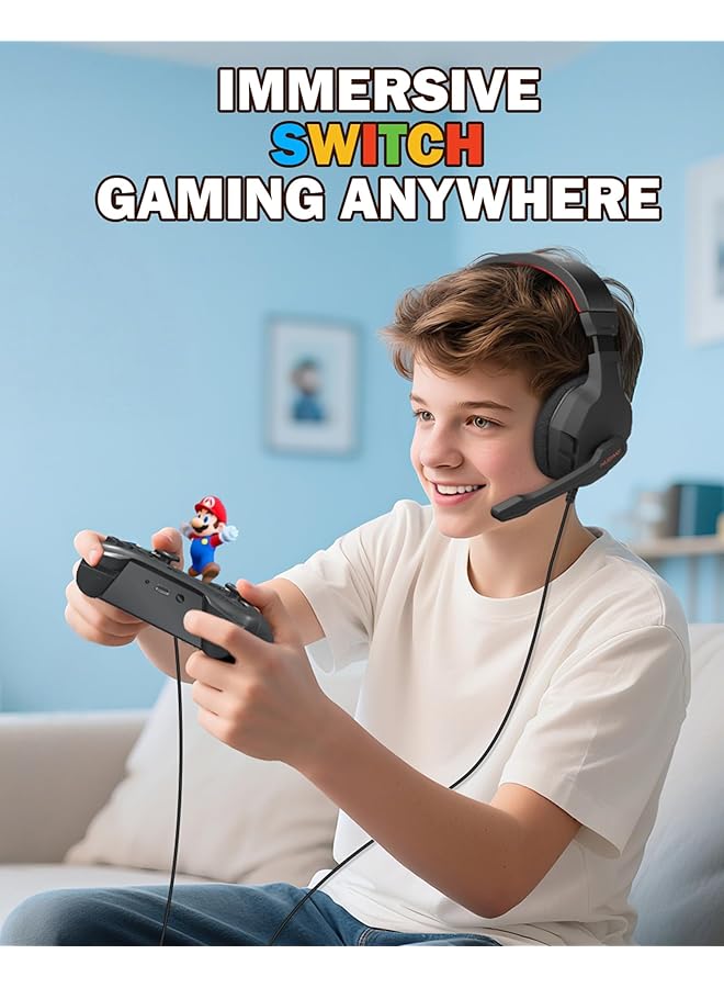 NUBWO U3 3.5Mm Gaming Headset For Pc Ps4 Ps5 Laptop Xbox One Mac Ipad Switch/Computer Game Over Ear Flexible Microphone Volume Control With Mic - Image 2