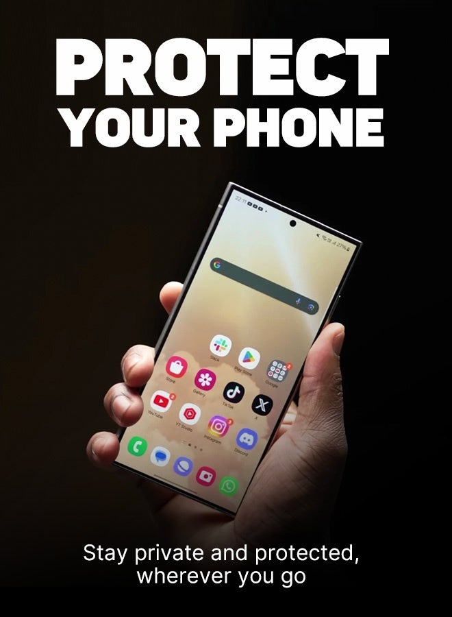 FITIT حماية شاشة زجاجية مقسّاة لهاتف سامسونج S25 ألترا – فلتر خصوصية، حماية من السقوط، وضوح عالي – fitit - Image 2