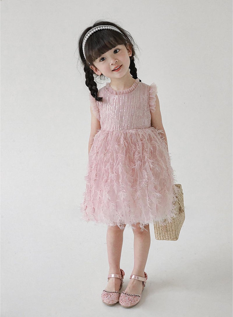 Yoehyaul Sequin Feathered Party Dress - Image 5