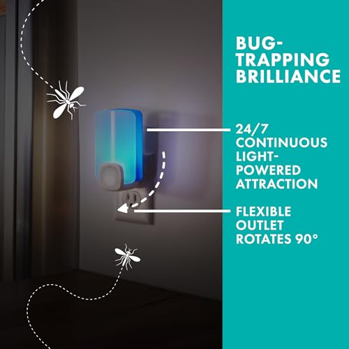 STEM Light Trap: Indoor Fruit Fly Trap, Effective Insect Control for Home, Attracts and Traps Flying Insects, Emits Soft Blue Light, Starter Kit with 2 Plug-In Devices and 2 Cartridges - Image 2
