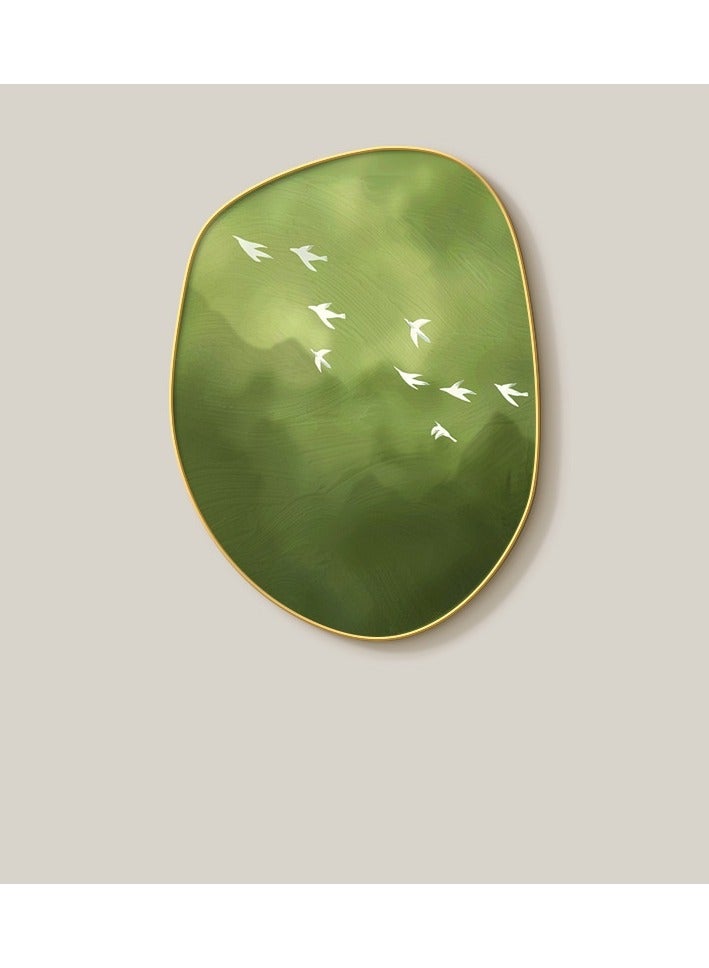 Cream Style Ins Living Room Decoration Painting Small Fresh Green Plants Restaurant Combination Mural Creative Sofa Background Wall Hanging Painting  - Image 1