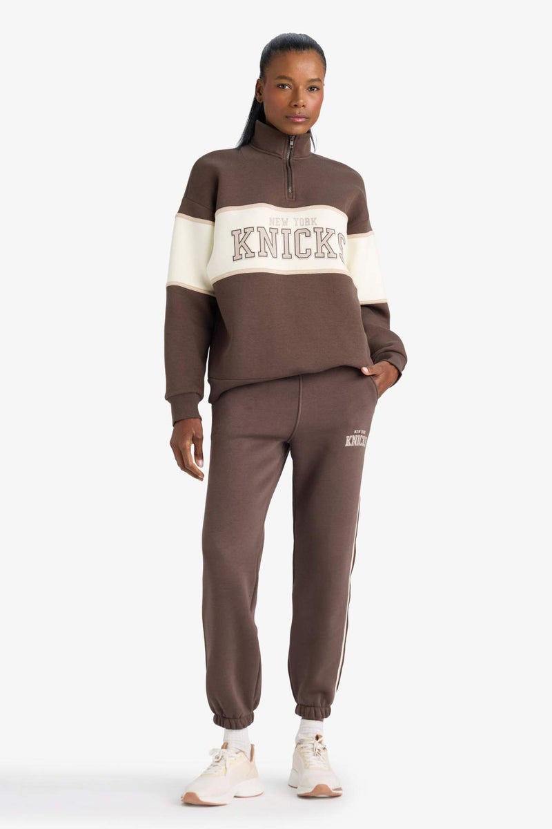 DeFactoFit NBA New York Knicks Oversize Fit Sports Sweatshirt - Image 2