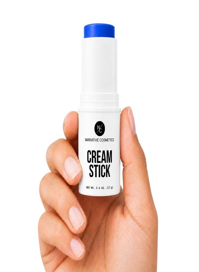 Narrative Cosmetics Cream Stick Face & Body Paint – Blue – Professional Full-Coverage SFX Makeup for Halloween, Cosplay & Theater, 0.6 oz (17 g) - Image 2